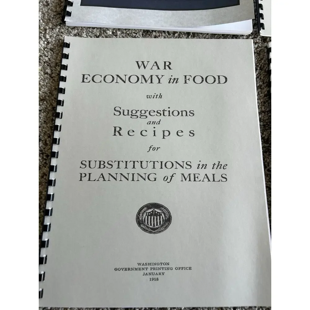 NEW Lot Of 6 WWI ERA (1917/1918) War Time Cook Books & Recipes World War 1 E26